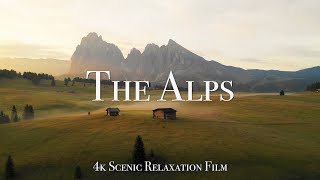 The Alps 4K  60 Minute Relaxation Film with Calming Music [upl. by Iolenta]