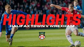 HIGHLIGHTS  Halifax Town v Wrexham [upl. by Tris367]