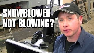 HOWTO Quickly Diagnose A Snowblower That Wont Blow Snow [upl. by Yarvis]