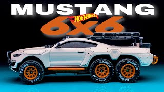 Ford Mustang Shelby GT500 6X6 Hotwheels Custom [upl. by Leik]