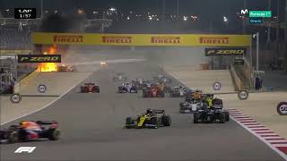 ACCIDENTE ROMAIN GROSJEAN ROMAIN GROSJEAN CRASH  Formula 1 Bahrain GP [upl. by Feirahs]