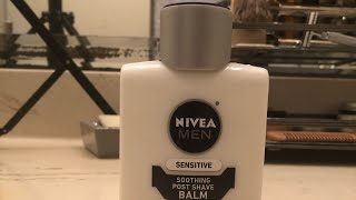 Aftershave Review Ep 2 Nivea Men Sensitive Soothing Post Shave Balm [upl. by Slerahc]