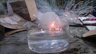 Alkali Metals In Water  Impressive Chemical Reaction  SCIENCE [upl. by Malchus409]