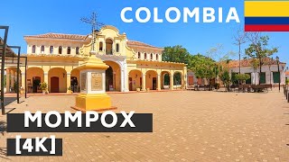 WALK THROUGH MOMPOX  COLOMBIA  UNESCO  4K [upl. by Ynej]