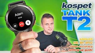 Kospet TANK T2 Smartwatch Review The Complete Guide [upl. by Ylrebnik]