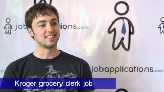 Kroger Interview  Grocery Clerk [upl. by Annaitat739]