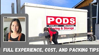 PODS REVIEW  PODS Moving CrossCountry Experience I Cost amp Tips 4 packing your PODS Container [upl. by Thirza]