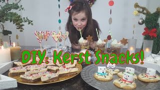 DIY  4 Kerst snacks  hapjes Nederlands [upl. by Ahtnamas631]