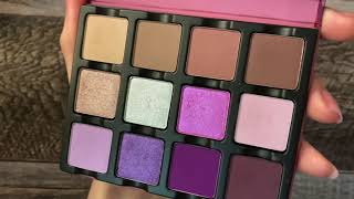 ASMR • Viseart Violette Etendu Eyeshadow Palette Swatches • Whispered [upl. by Kcirddec343]