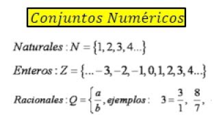 Conjuntos numericos explicacion [upl. by Rairb650]