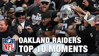 Top 10 Moments in Oakland Raiders History  NFL [upl. by Sibbie]