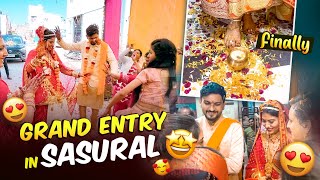 Grand Entry in Sasural 🔥 After Vidai  Artist shikha sharma [upl. by Ahsela]