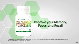 Improve Memory with Nutrilite Memory Builder Supplement  Amway [upl. by Dihgirb]