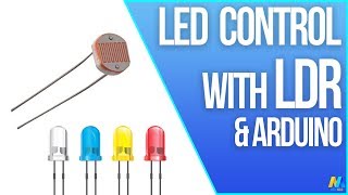 LED Control with LDR Photoresistor and Arduino [upl. by Beitris]