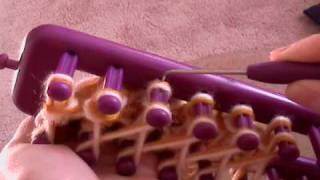 How to Knit With A Loom [upl. by Bertero485]