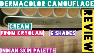 Dermacolor Camouflage Creme Review amp Swatches Foundation or Concealer For Indian Skin [upl. by Somar]