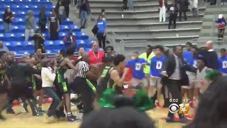 DeSoto Duncanville High School Students Brawl After Basketball Game [upl. by Lynad]