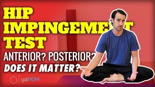 HIP IMPINGEMENT TESTS Anterior Posterior Does It Matter [upl. by Orapma816]