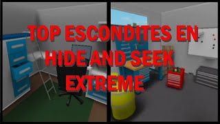 Top mejores escondites en Hide and Seek Extreme  ROBLOX [upl. by Sochor]