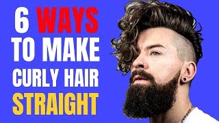 5 Ways To Straighten Curly Hair Natural and No Heat Too [upl. by Moguel775]