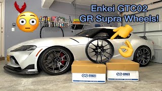 Enkei GTC02 19quot Matte Black Wheels for my 2020 GR Supra [upl. by Ymot323]