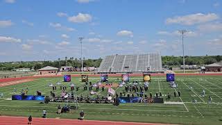 Harlingen High School BRCB at the 8th Annual Queen City Marching Festival in Mercedes 10122024 [upl. by Sivrad]