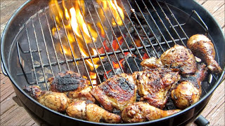 How To Make BBQ Grilled Chicken  Grilled Roadside Chicken Recipe  Weber Grill [upl. by Senilec]