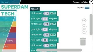 Ryze Tello drone  How to program your Tello with DroneBlocks App [upl. by Davine]