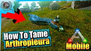 Ark Mobile How To Tame An Arthropleura Solo EASY  iOSAndroid Total Beginners Guide [upl. by Nawd]