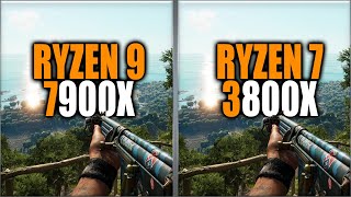 Ryzen 9 7900X vs Ryzen 7 3800X [upl. by Maura]