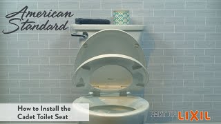 How to Install the Cadet Toilet Seat [upl. by Borries]