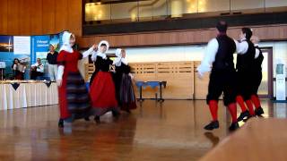 Welsh traditional dance at International students dinner  Swansea Univ [upl. by Cullie560]