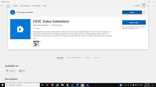 Fix HEVC Video Extensions Not Installing Automatically After Buying It On Windows 10 [upl. by Sada]