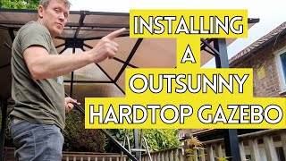 How to install a Hardtop Polycarbonate roof Gazebo in your Garden [upl. by Peers153]