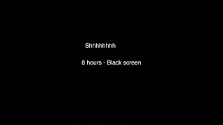 8 hours Shhh sound to keep baby asleep all night  Black screen [upl. by Jaime]