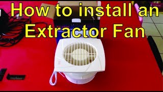 How to install an extractor fan in a ceiling [upl. by Eiralam592]