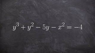 How to use implicit differentiation on an equation for dy dx [upl. by Alram]