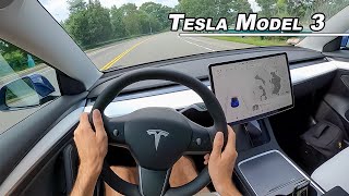 2021 Tesla Model 3 Performance  Is it a Drivers Car POV [upl. by Hendrix]