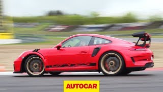 Porsche 911 GT3 RS 2018 review  513bhp roadgoing racer tested  Autocar [upl. by Glynas695]