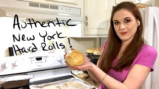 Authentic New York Hard RollsKaiser Rolls Recipe [upl. by Garibold]