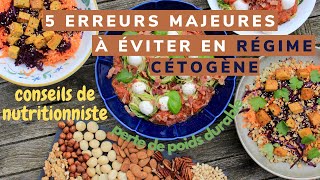 5 ERREURS MAJEURES A EVITER EN REGIME CEOTGENE  conseils keto pour débutants [upl. by Pigeon549]