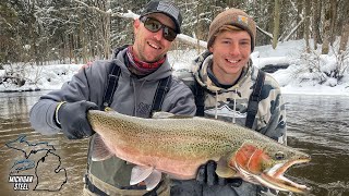 Our First MIDWEST STEELHEAD FISHING Adventure Michigan Steel Ep 1 [upl. by Amalle]