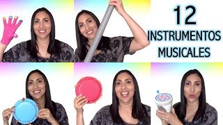 TUTORIAL 12 instrumentos musicales para niños 🥁🎸🎺 [upl. by Yeldah]