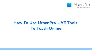 How To Use UrbanPro Teach Online [upl. by Brandenburg202]