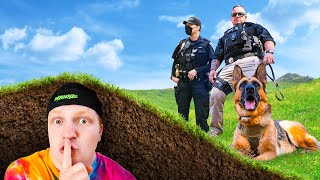 Hiding UNDERGROUND From POLICE HIDE amp SEEK Challenge [upl. by Alyosha890]