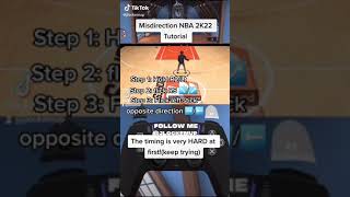 Misdirection NBA 2k22 Tutorial 🏀👀 [upl. by Dirfliw]