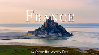 France 4K  Scenic Relaxation Film With Calming Music [upl. by Inalak]