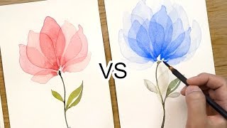 Layered Petals Watercolor Painting Technique 338 [upl. by Buiron]