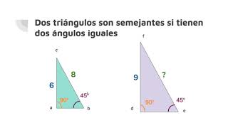 Criterios de semejanza de triángulos [upl. by Amersham]