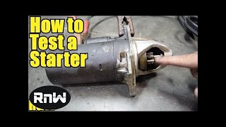 How to Test Your Cars Starter and Solenoid Assembly [upl. by Abelard]